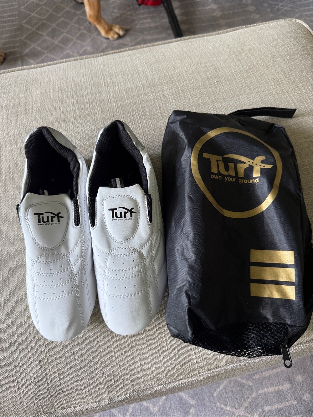 Turf slip on martial arts shoes